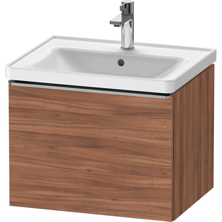 Duravit D-Neo servantskap, 58,4x45,2 cm, valnøtt/stål