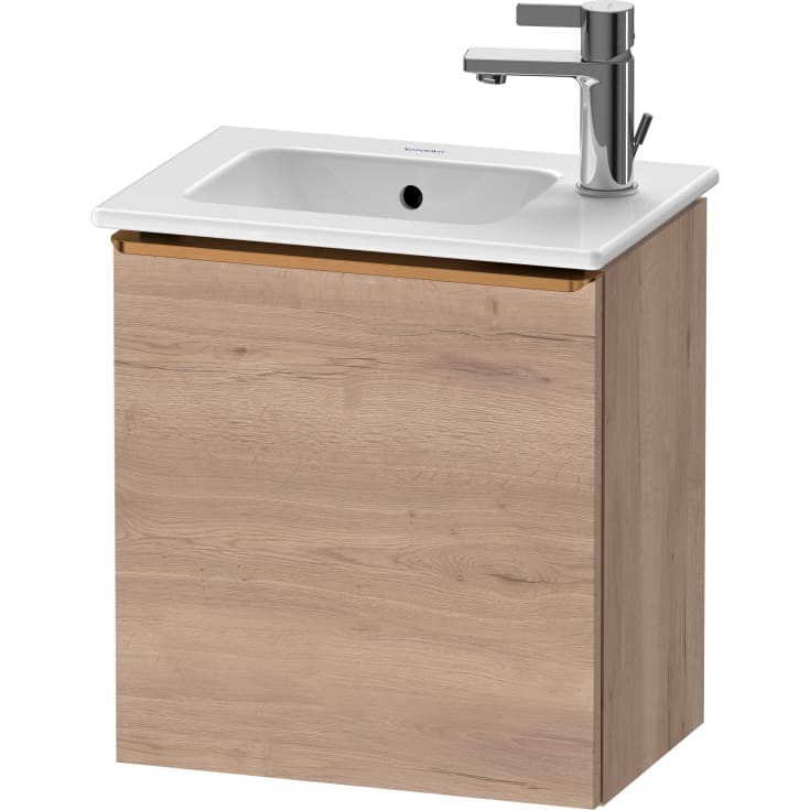 Duravit D-Neo servantskap, 41x27,4 cm, høyre, marmorert eik/bronse