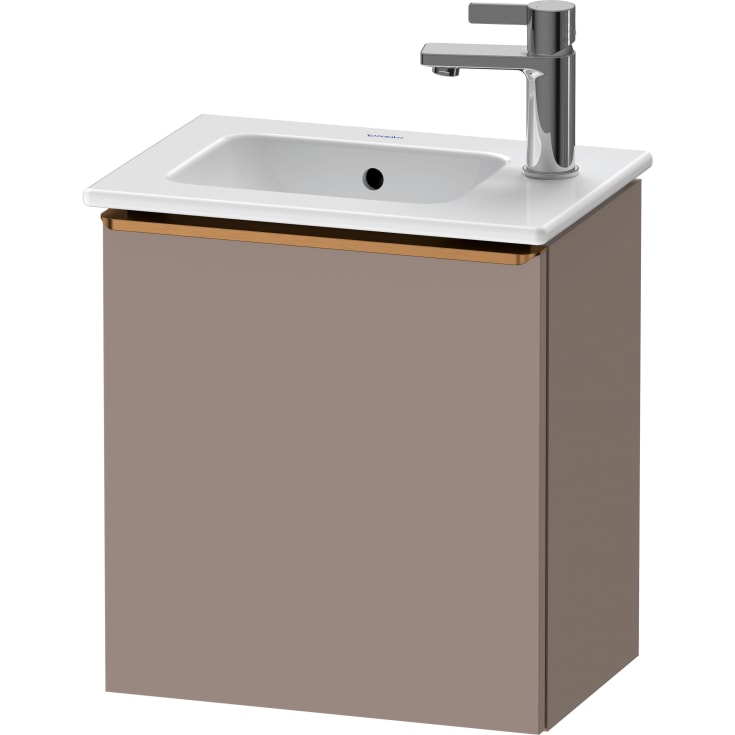 Duravit D-Neo servantskap, 41x27,4 cm, høyre, matt brun/bronse