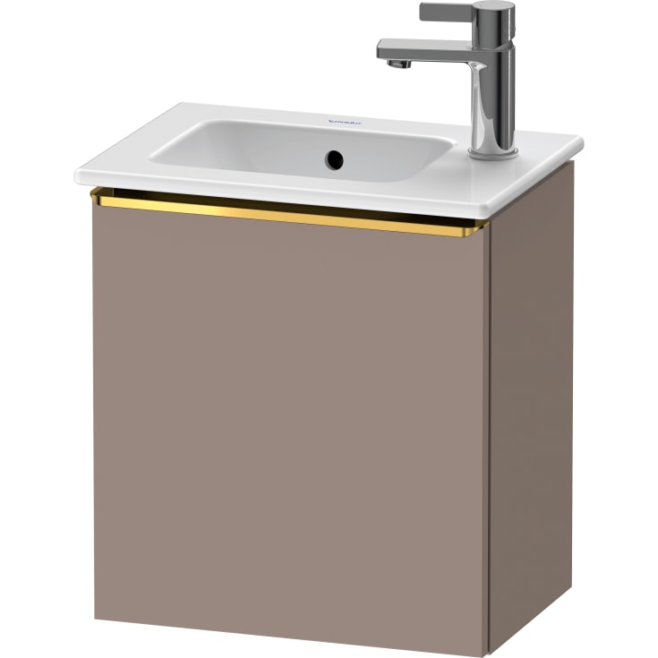 Duravit D-Neo underskab, 41x27,4 cm, højre, mat brun/guld