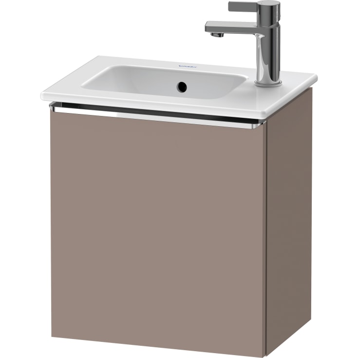 Duravit D-Neo servantskap, 41x27,4 cm, høyre, matt brun/krom