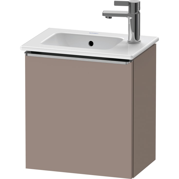 Duravit D-Neo servantskap, 41x27,4 cm, høyre, matt brun/stål