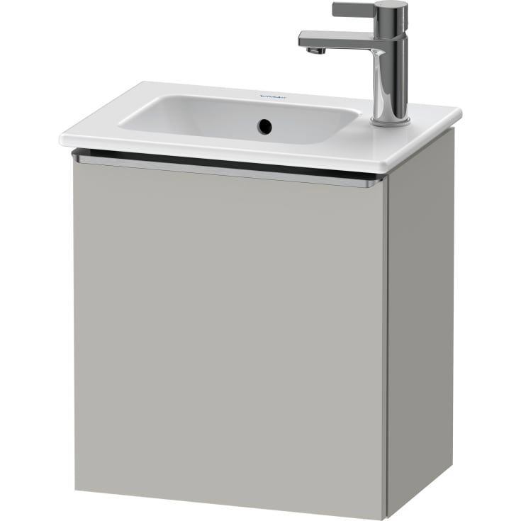 Duravit D-Neo tvättställsunderskåp, 41x27,4 cm, höger, matt grå/stål