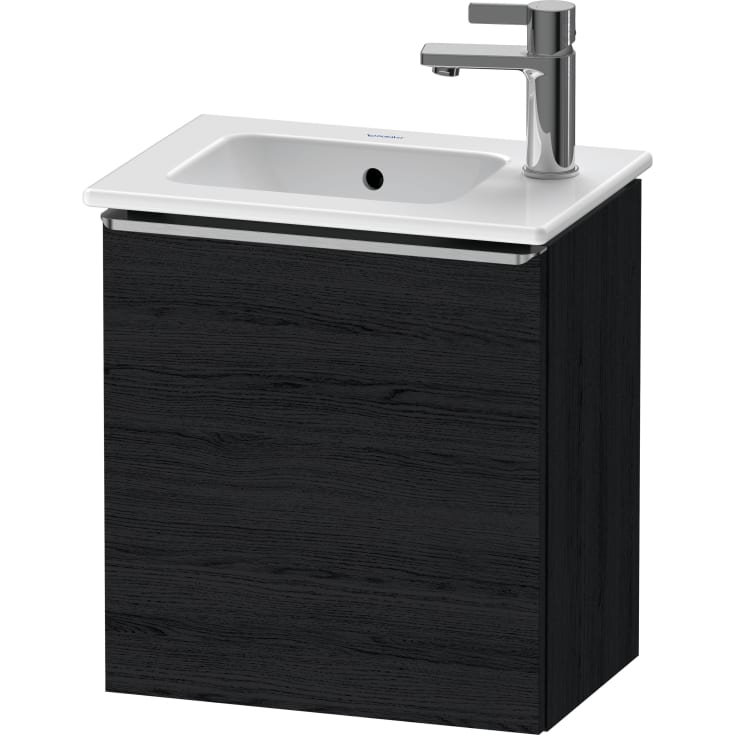 Duravit D-Neo servantskap, 41x27,4 cm, høyre, sort eik/stål