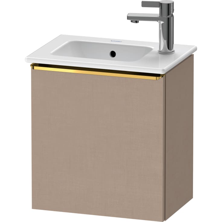Duravit D-Neo tvättställsunderskåp, 41x27,4 cm, höger, brun/guld
