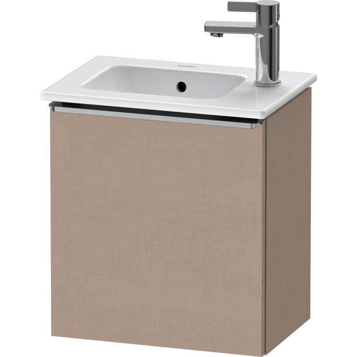 Duravit D-Neo tvättställsunderskåp, 41x27,4 cm, höger, brun/stål
