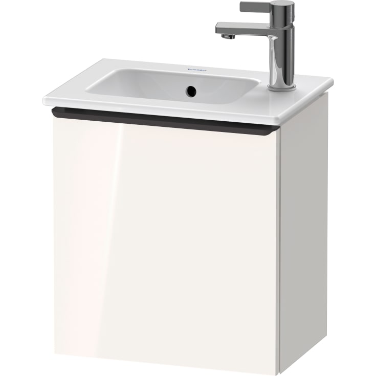Duravit D-Neo servantskap, 41x27,4 cm, venstre, hvit høyglans/sort