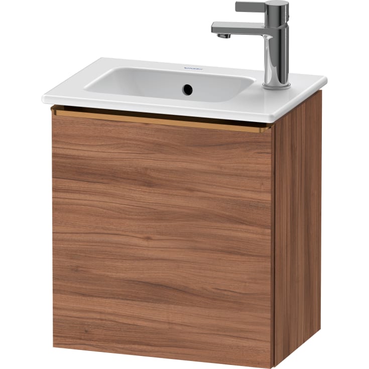 Duravit D-Neo tvättställsunderskåp, 41x27,4 cm, höger, valnöt/brons