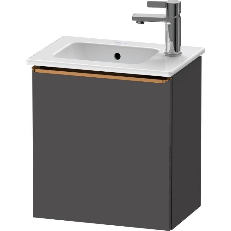 Duravit D-Neo underskab, 41x27,4 cm, venstre, mat grafitgrå/bronze