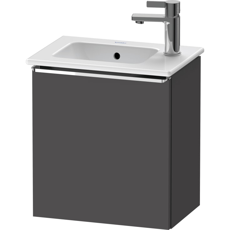 Duravit D-Neo underskab, 41x27,4 cm, venstre, mat grafitgrå/krom