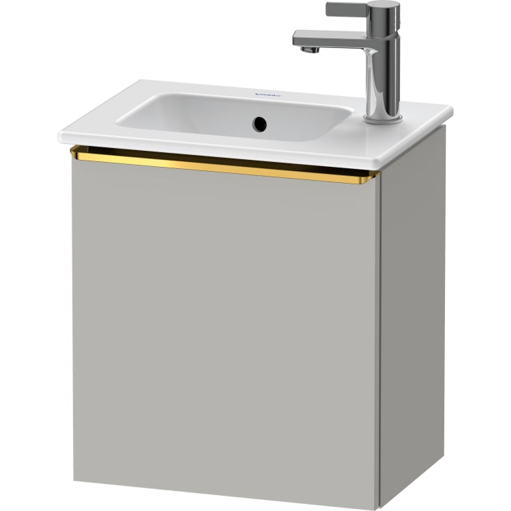 Duravit D-Neo underskab, 41x27,4 cm, venstre, mat grå/guld