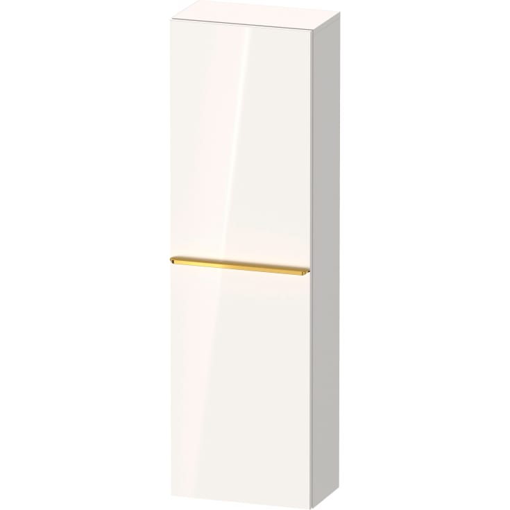 Duravit D-Neo højskab, 40x132 cm, venstre, højglans hvid/guld