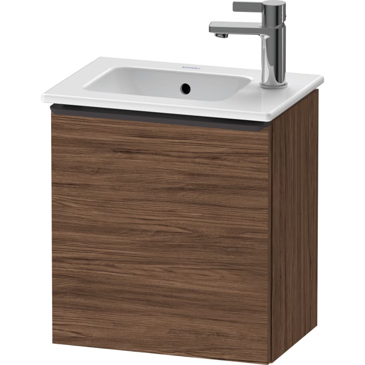 Duravit D-Neo underskab, 41x27,4 cm, venstre, mørk valnød/sort