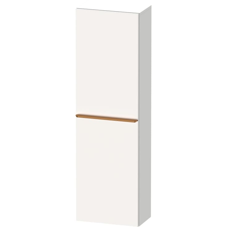 Duravit D-Neo högskåp, 40x132 cm, vänster, matt vit/brons