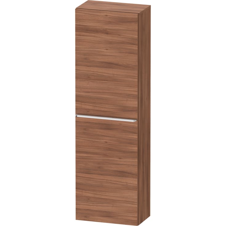 Duravit D-Neo högskåp, 40x132 cm, vänster, valnöt/krom