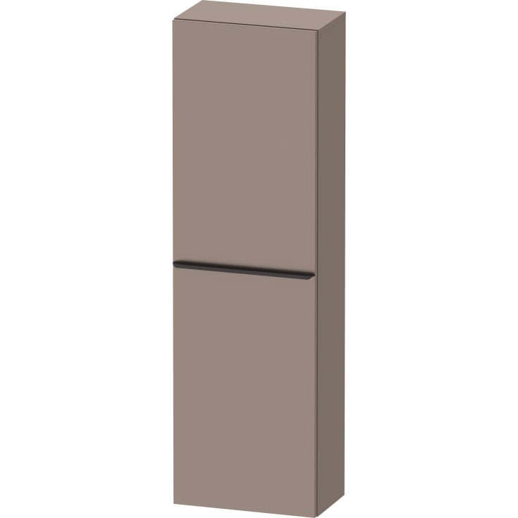 Duravit D-Neo högskåp, 40x132 cm, vänster, matt brun/svart