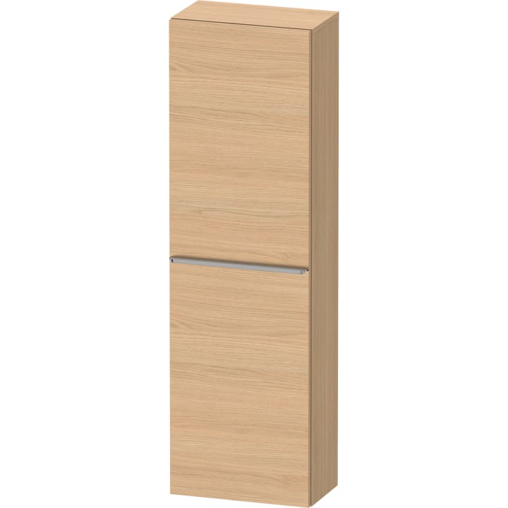 Duravit D-Neo högskåp, 40x132 cm, vänster, ek/stål greb