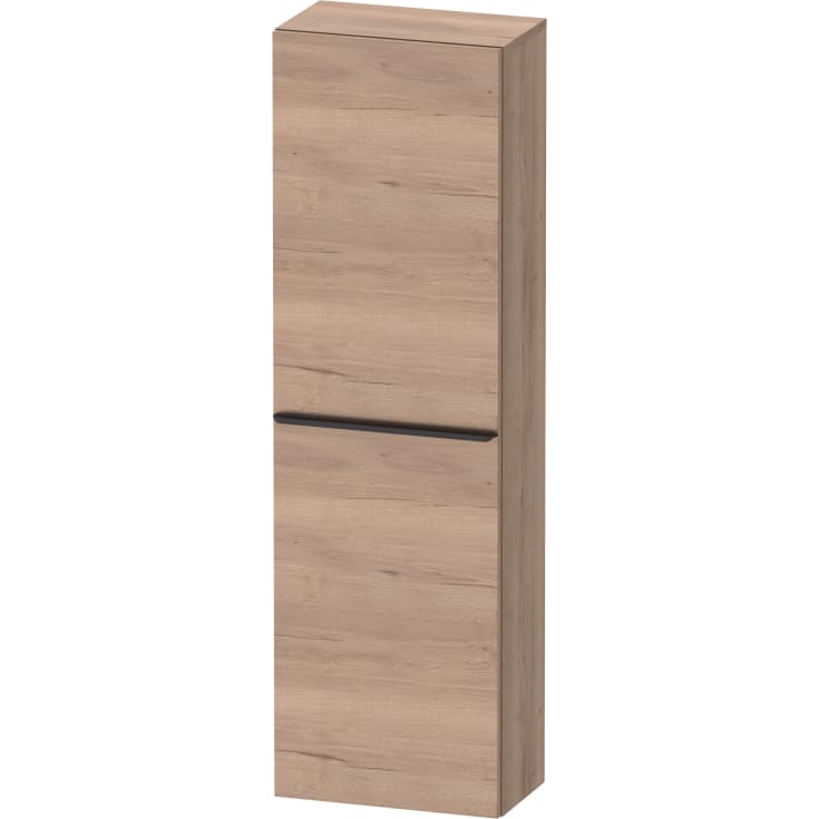 Duravit D-Neo högskåp, 40x132 cm, vänster, marmoreret ek/svart