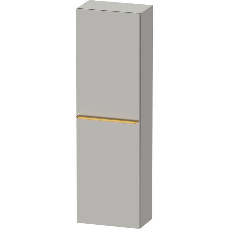 Duravit D-Neo högskåp, 40x132 cm, vänster, matt grå/guld