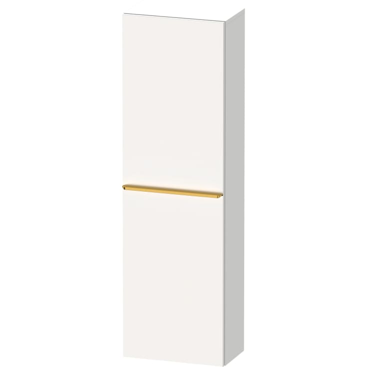 Duravit D-Neo högskåp, 40x132 cm, vänster, matt vit/guld