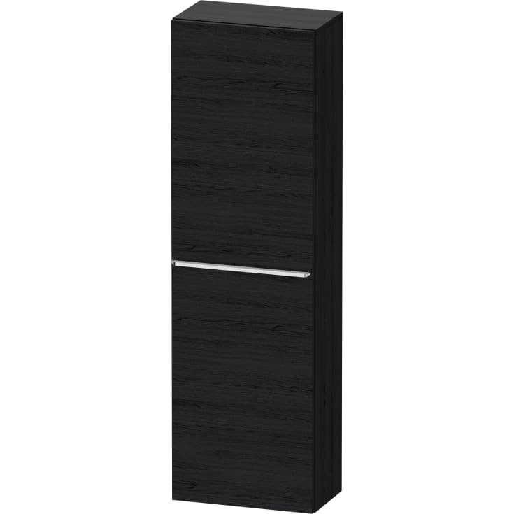 Duravit D-Neo högskåp, 40x132 cm, vänster, svart ek/krom