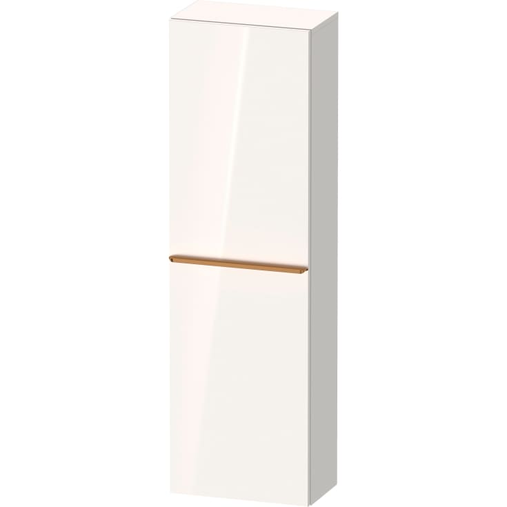 Duravit D-Neo højskab, 40x132 cm, højre, højglans hvid/bronze