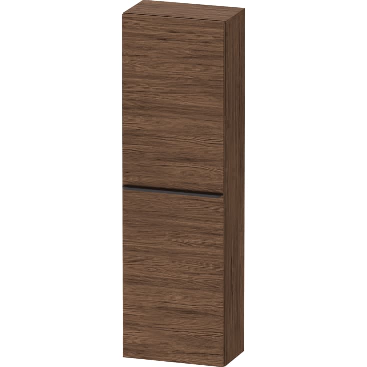 Duravit D-Neo høyskap, 40x132 cm, høyre, mørk valnøtt/sort