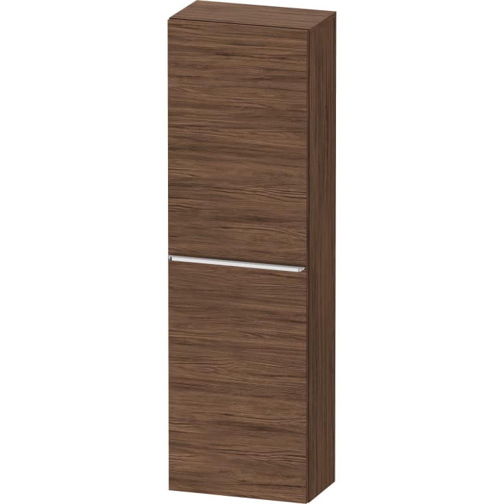 Duravit D-Neo højskab, 40x132 cm, højre, mørk valnød/krom