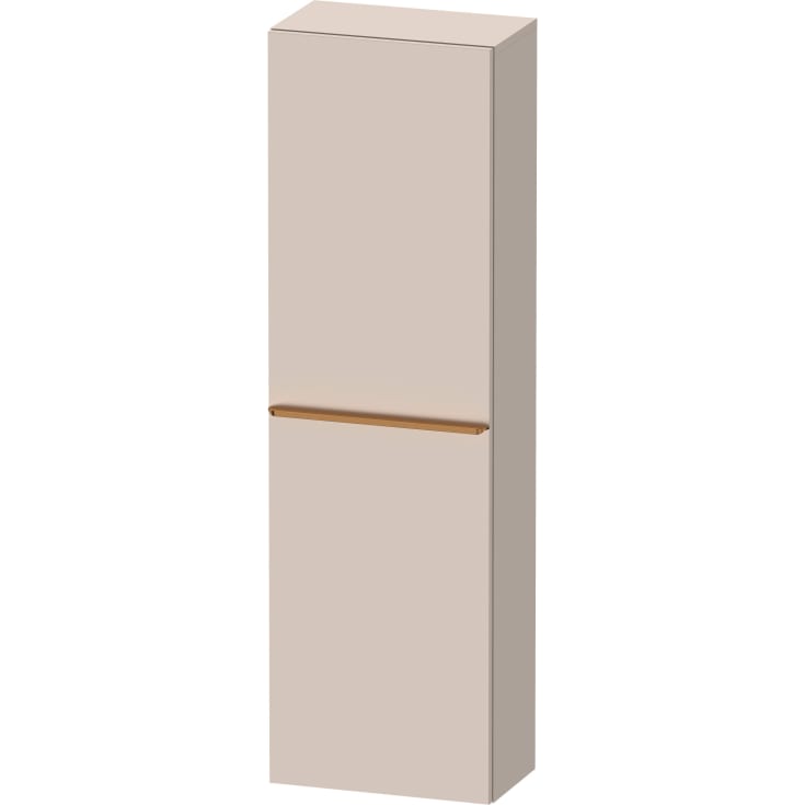 Duravit D-Neo højskab, 40x132 cm, højre, mat beige/bronze
