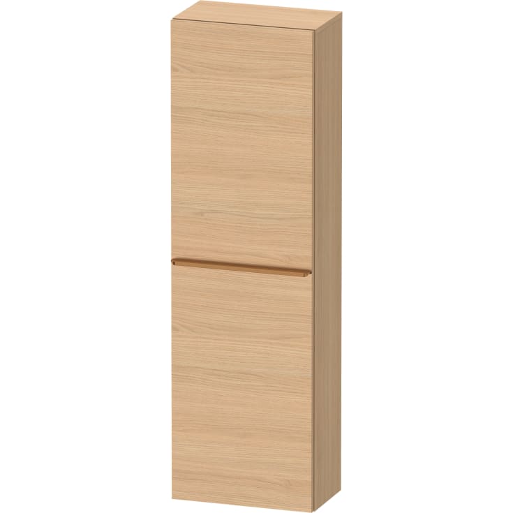 Duravit D-Neo høyskap, 40x132 cm, høyre, eik/bronse