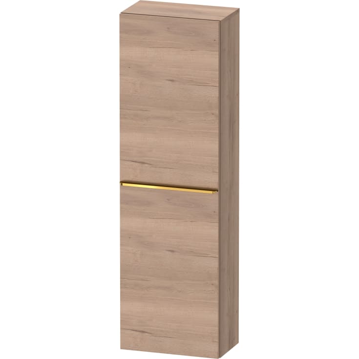 Duravit D-Neo högskåp, 40x132 cm, höger, marmoreret ek/guld