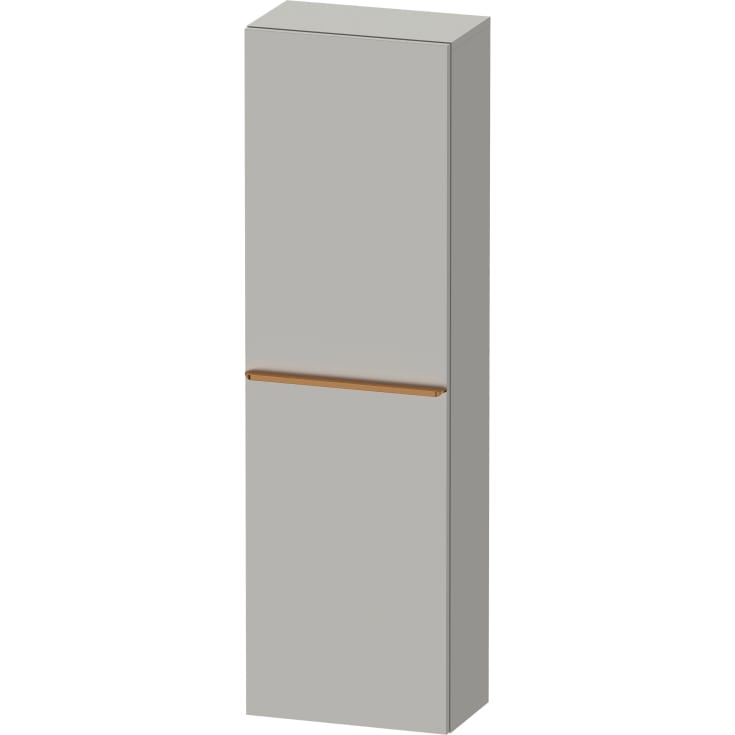 Duravit D-Neo högskåp, 40x132 cm, höger, matt grå/brons