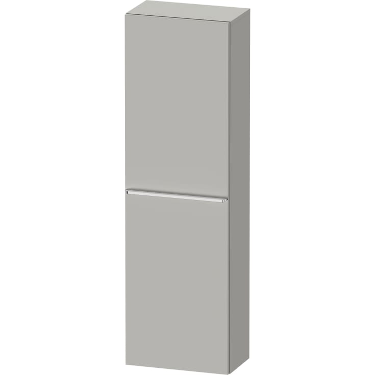 Duravit D-Neo højskab, 40x132 cm, højre, mat grå/krom