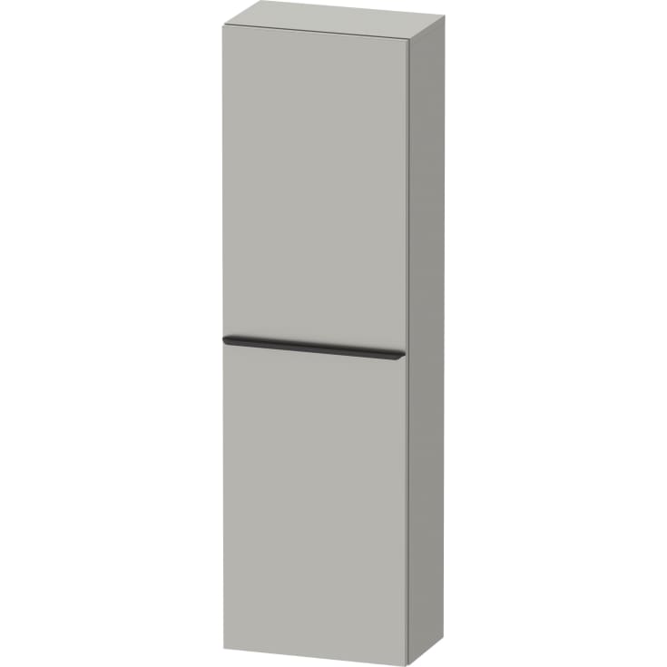 Duravit D-Neo højskab, 40x132 cm, højre, mat grå/sort