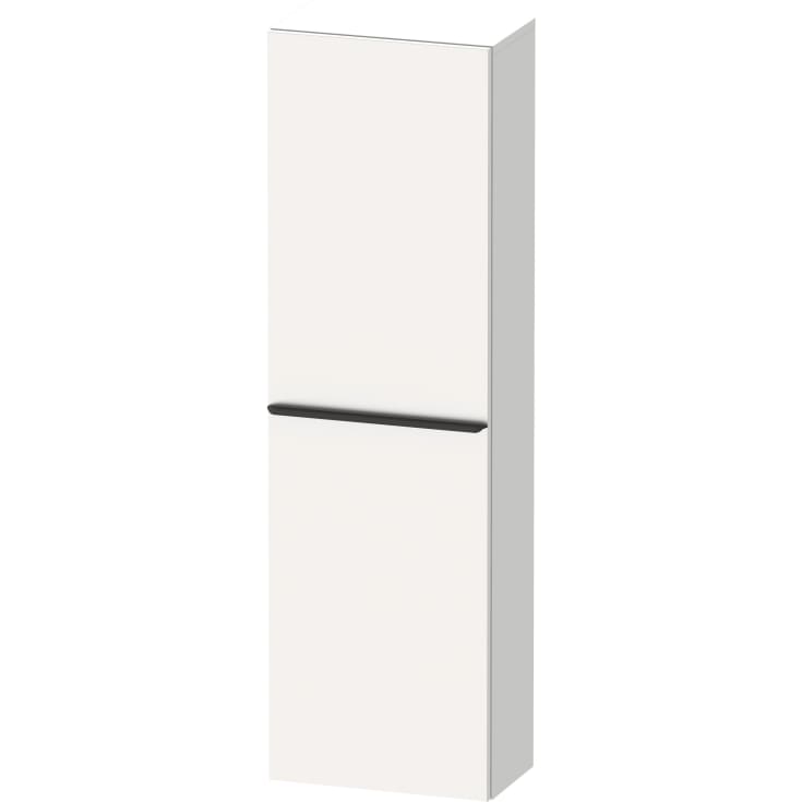 Duravit D-Neo högskåp, 40x132 cm, höger, matt vit/svart