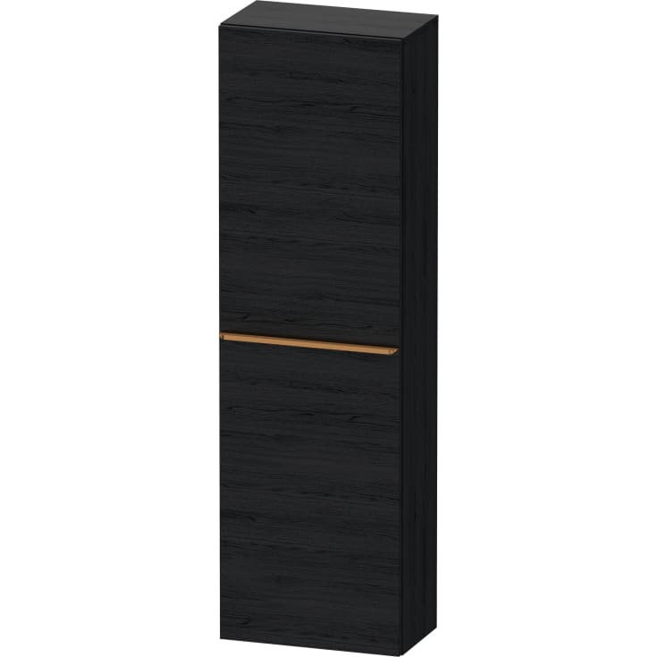 Duravit D-Neo högskåp, 40x132 cm, höger, svart ek/brons