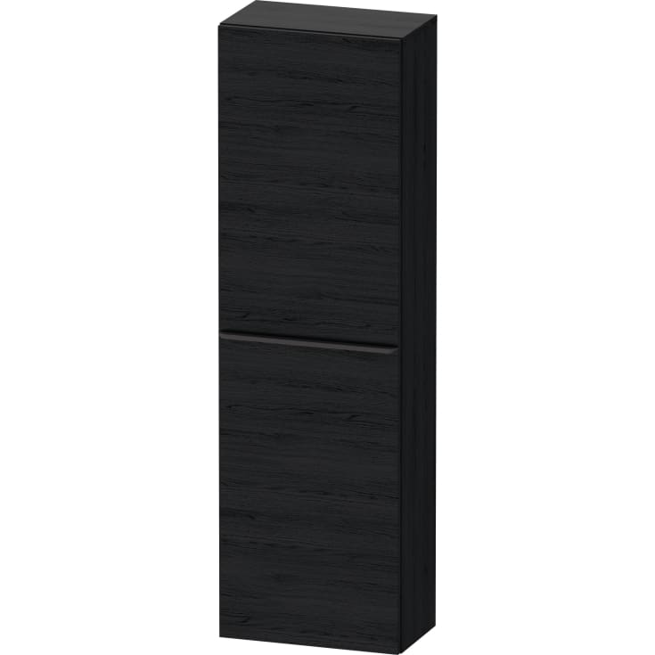Duravit D-Neo høyskap, 40x132 cm, høyre, sort eik/sort