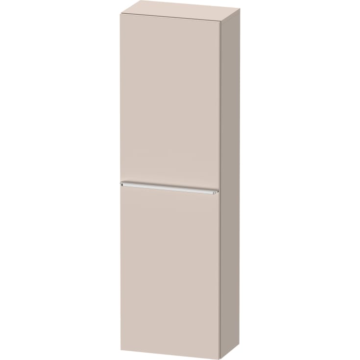 Duravit D-Neo højskab, 40x132 cm, højre, mat beige/krom