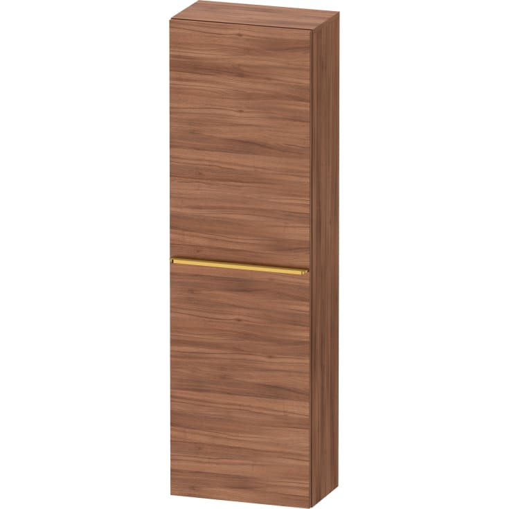 Duravit D-Neo högskåp, 40x132 cm, höger, valnöt/guld