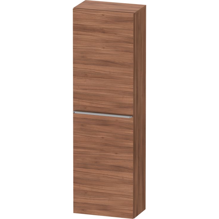 Duravit D-Neo høyskap, 40x132 cm, høyre, valnøtt/stål