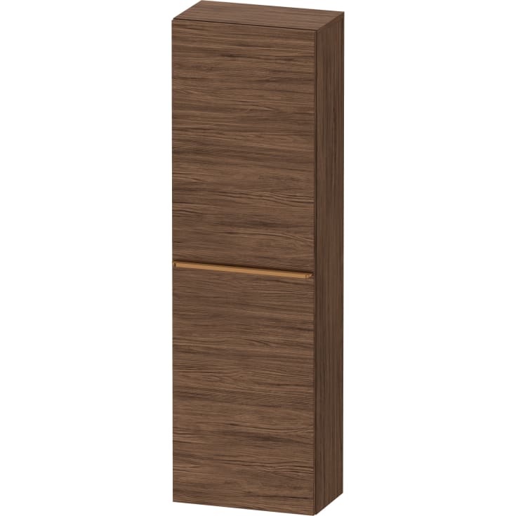 Duravit D-Neo højskab, 40x132 cm, højre, mørk valnød/bronze