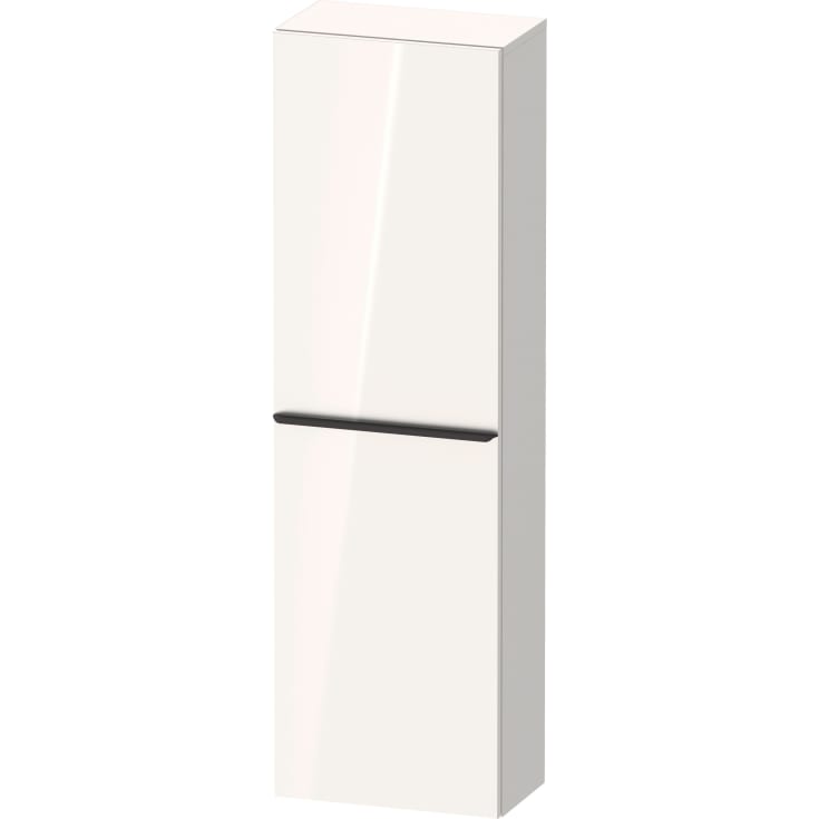 Duravit D-Neo højskab, 40x132 cm, højre, højglans hvid/sort
