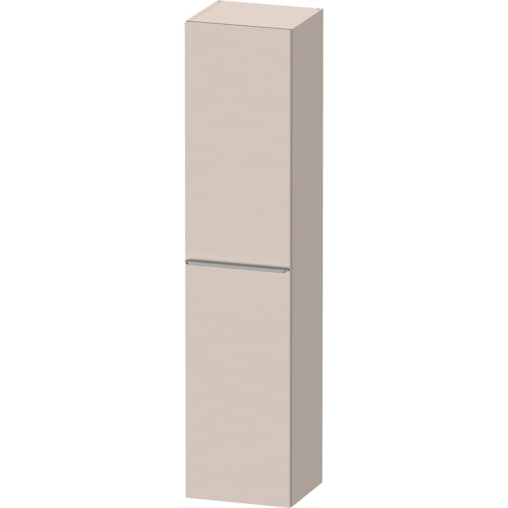 Duravit D-Neo højskab, 40x176 cm, venstre, mat beige/stål
