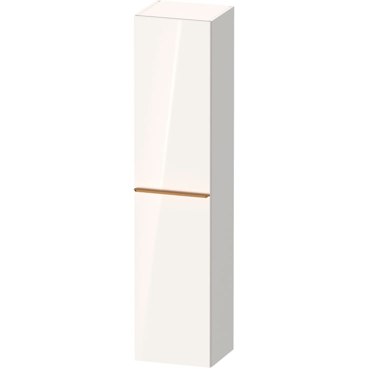 Duravit D-Neo høyskap, 40x176 cm, høyre, hvit høyglans/bronse