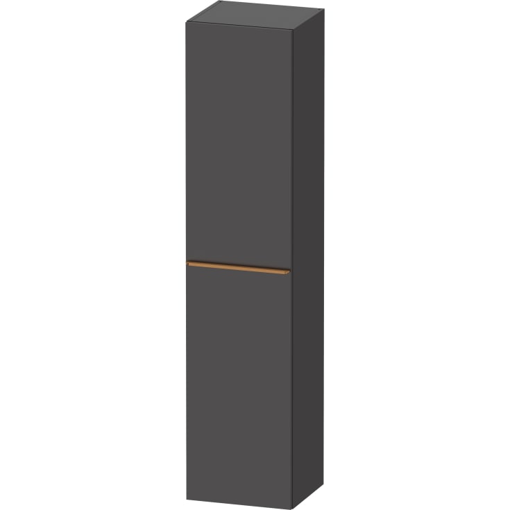 Duravit D-Neo högskåp, 40x176 cm, höger, matt grafitgrå/brons