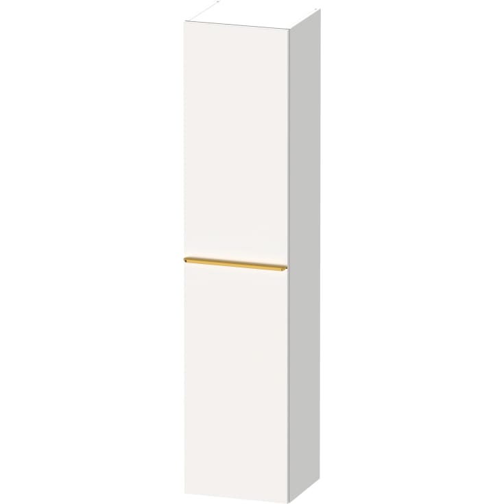 Duravit D-Neo högskåp, 40x176 cm, höger, matt vit/guld