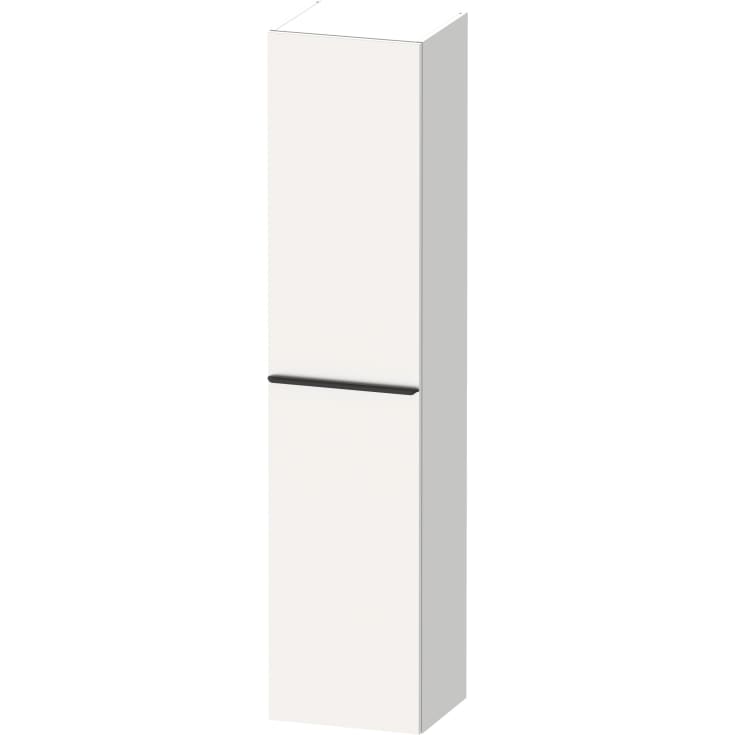 Duravit D-Neo højskab, 40x176 cm, højre, mat hvid/sort