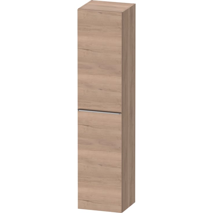 Duravit D-Neo høyskap, 40x176 cm, høyre, marmorert eik/stål
