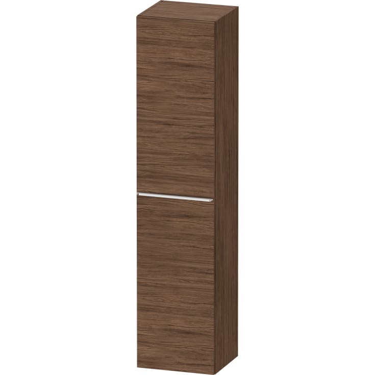 Duravit D-Neo högskåp, 40x176 cm, höger, mörk valnöt/krom
