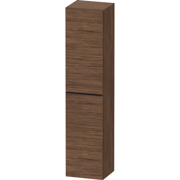 Duravit D-Neo høyskap, 40x176 cm, høyre, mørk valnøtt/sort